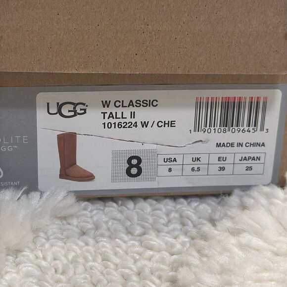 UGG tall chestnut brown boot, NIB size 8 - Picture 4 of 5